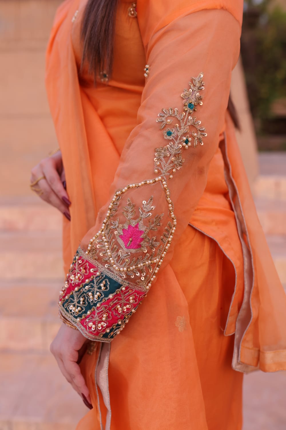 Khushi – Tangerine Glow - Image 3