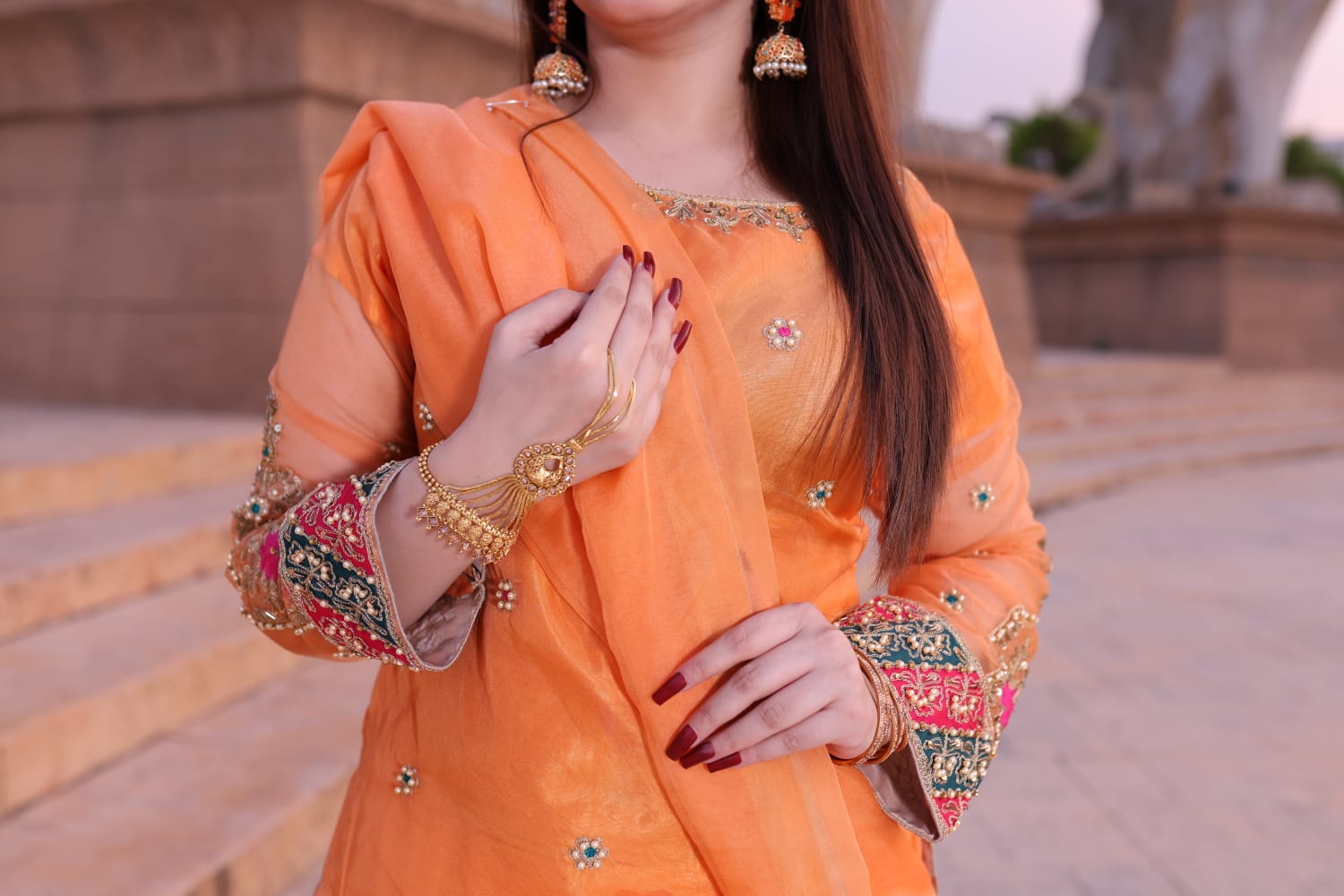 Khushi – Tangerine Glow - Image 2